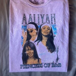 Aaliyah Purple Graphic T-Shirt